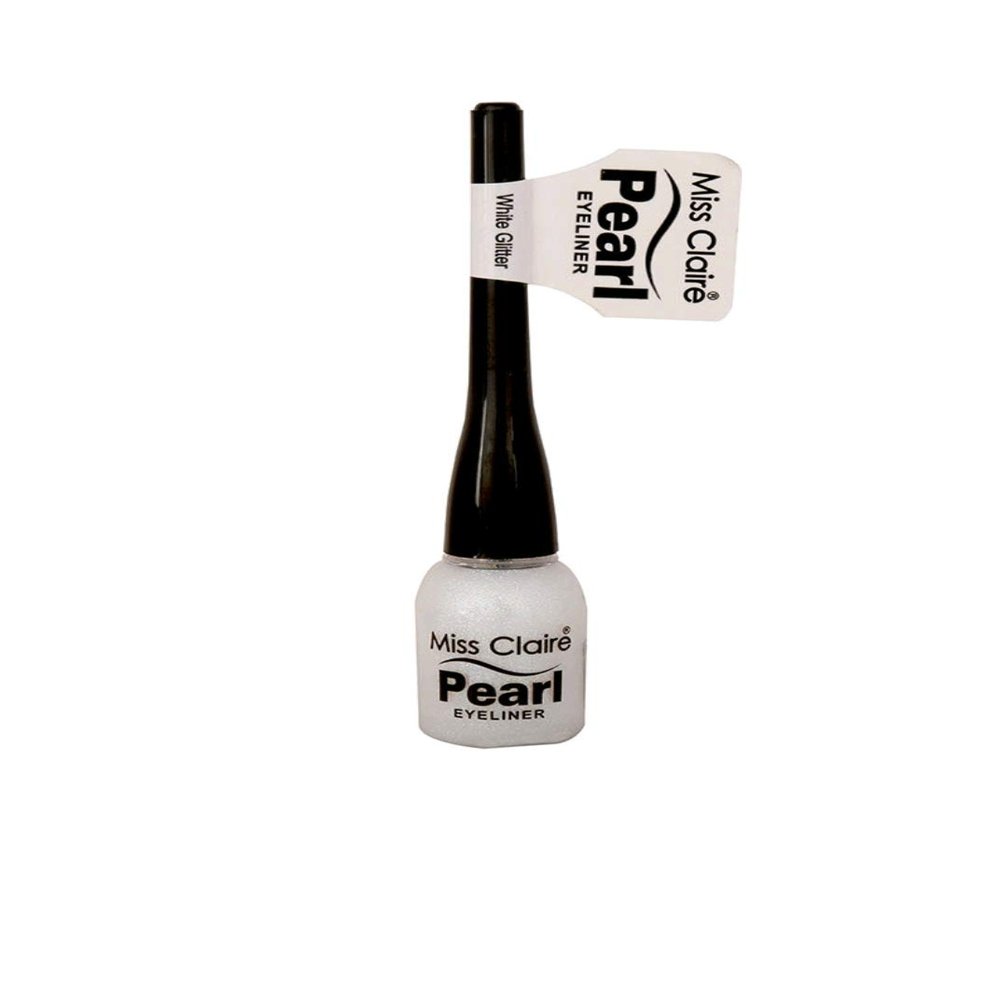 Miss Claire Pearl Eyeliner 22, White Glitter, 5 g