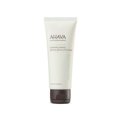 AHAVA Time To Revitalize Extreme Firming Neck & Dcollet Cream - Promotes Firmness, Nourishes & Softens, Reduce Signs of Aging, includes Osmoter, Resveratrol, Goji Berry & Matrixyl 3000, 2.5 Fl.Oz