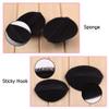 4 Pcs 2 Pairs Black Sponge Bump It Up Volume Hair Base Pads, Fluffy Padding Inserts for Hairstyle Bum Maker, Braid Holder for Women Girls view 4