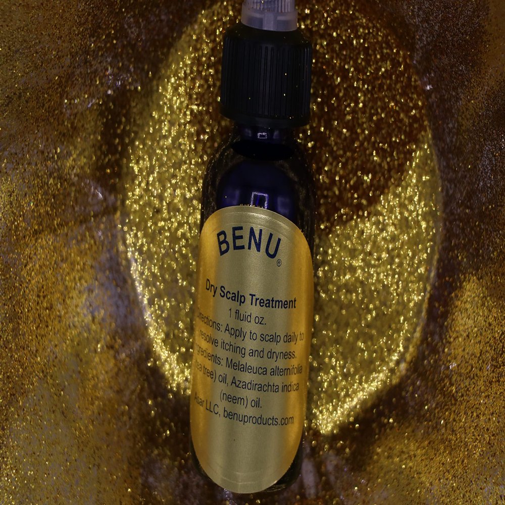 Benu Dry Scalp Oil Treatment - 100% Natural with Neem and Tea Tree Oils