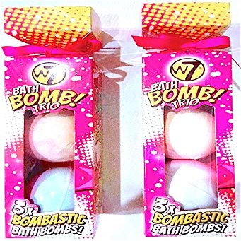 2 Gift Packs Bath Bombs (3 in each pac/total of 6) Relaxing Present Holiday Birthday Gift