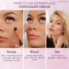 Waterproof Concealer Cream, Full Coverage Waterproof Makeup, Color Match Promise by Dermaflage, 6g view 3