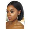 10" Short Bob Wigs, Straight Human Hair Wigs for Women, Synthetic Hair Full Wigs, Glueless Lace Front Human Hair Wigs, Synthetic Daily Party Wig, Heat Resistant (Natural Black) view 1