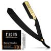 Facn Straight Razors for Men - Professional Barber Straight Edge Razor Kit with 100 Blades, Classic Stainless Steel Barbero Shaver for a Smooth & Precise Shave, Premium Barber Razor for Men's Shaving view 1