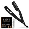 Facn Straight Razors for Men - Professional Barber Straight Edge Razor Kit with 100 Blades, Classic Stainless Steel Barbero Shaver for a Smooth & Precise Shave, Premium Barber Razor for Men's Shaving view 1