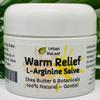 Urban ReLeaf Warm Relief L-Arginine Salve ! Shea Butter & Botanicals, 100% Natural. Gentle Circulation Warming Massage Cream. view 1