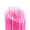 400 PCS Micro Applicator Brushes Disposable Eyelash Extension Microswab Mascara Wands Brush For Lash Remover Brush Tools Pink, Fine(2.0mm) view 3