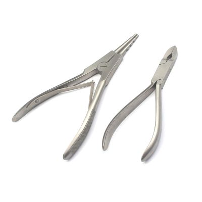 AAProTools Body Piercing Tools Ring Opening Pliers 7" & Closing Pliers Forceps 5 1/2" Stainless Steel Professional Septum Ear Nipple Belly Nose Tongue Lip Navel Eyebrow