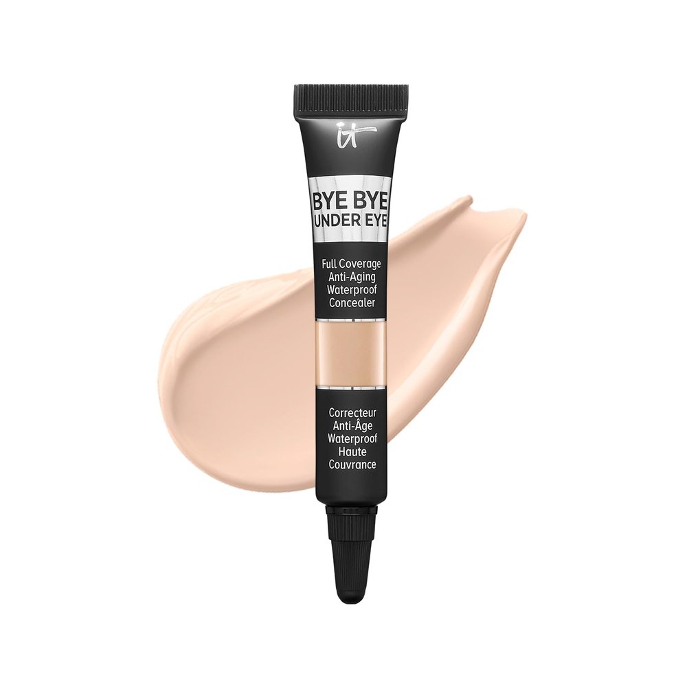 IT Cosmetics Bye Bye Under Eye Concealer Travel (Light Natural) - Water-Resistant, Full Coverage Brightening Concealer For Dark Circles, Fine Lines, Redness & Discoloration, Anti-Aging - 0.11 fl oz