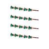 BUUEERR 4 Pcs Baroque Style Triangle Glass Design Hair Barrette Clip Crystal Hair Pin Alloy Hair Clip Bobby Pins Bling Hairpins Clips Styling Prom Hair Accessories for Women Girls (Green) view 1