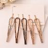 BUUEERR 4 Pcs Shiny Rhinestone Barrettes Bobby Pins Drop Shape Hair Barrette Clip Crystal Hair Pin Bling Hair Clip Bling Hairpins Clips Styling Prom Hair Accessories for Women Girls (Champagne) view 2