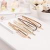 BUUEERR 4 Pcs Shiny Rhinestone Barrettes Bobby Pins Drop Shape Hair Barrette Clip Crystal Hair Pin Bling Hair Clip Bling Hairpins Clips Styling Prom Hair Accessories for Women Girls (White) view 3
