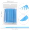 400 PCS Micro Applicator Brushes Disposable Eyelash Extension Microswab Mascara Wands Brush For Lash Remover Brush Tools Light Blue, Regular(2.5mm) view 2