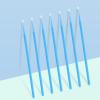 400 PCS Micro Applicator Brushes Disposable Eyelash Extension Microswab Mascara Wands Brush For Lash Remover Brush Tools Light Blue, Regular(2.5mm) view 4