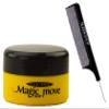 enenfeifei Magic Move Hair Product Cream by Supremo Japan (with Sleek Steel Pin Tail Comb) Japanese Creme Pomade Clay (SOFT (Yellow) - 4.2 oz LARGE) view 1