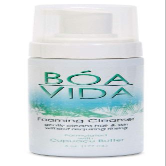 BoaVida Foaming Skin Cleanser, No-Rinse, w/Cupuacu Butter, 6 Oz, OVI21033 (Case of 12)