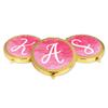 Andaz Press Gold Compact Mirror Bridesmaid's Wedding Gift, Blush Pink Watercolor, Monogram Letter A, 1-Pack, Bachelorette Bridal Shower Wedding Party Gifts view 4