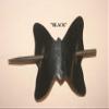 LEATHER PONYTAIL BARRETTE with STICK, LEATHER HAIR BARRETTE, LEATHER PONYTAIL HOLDER, LEATHER HAIR CLIP, LEATHER HAIR ACCESSORIES, LEATHER PONYTAIL CLIPS - BT 1204 view 2