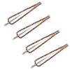 BUUEERR 4 Pcs Shiny Rhinestone Barrettes Bobby Pins Drop Shape Hair Barrette Clip Crystal Hair Pin Bling Hair Clip Bling Hairpins Clips Styling Prom Hair Accessories for Women Girls (Brown) view 1