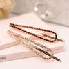 BUUEERR 4 Pcs Shiny Rhinestone Barrettes Bobby Pins Drop Shape Hair Barrette Clip Crystal Hair Pin Bling Hair Clip Bling Hairpins Clips Styling Prom Hair Accessories for Women Girls (Brown) view 4