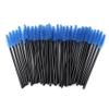100pcs Disposable Eyelash Brushes Mascara Wand Applicator for Eyelash Extension Makeup Cosmetic Tool, Blue view 1