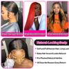 13x6 HD Lace Front Wigs Human Hair Straight Pre Plucked HD Transparent Lace Front Human Hair Wigs Brazilian Glueless Lace Frontal Wig 180% Density 18inch view 3