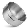 CHARMMAN Stainless Steel Shaving Soap & Cream Bowl with Lid | Three-walls Heat Preservation | Heavy Weight Steel view 2