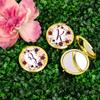 Andaz Press Gold Compact Mirror Bridesmaid's Wedding Gift, Marsala Burgundy Maroon Flowers on White, Monogram Letter Z, 1-Pack, Bachelorette Bridal Shower Wedding Party Gifts view 2