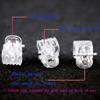 100pc/pack 1cm Hair Claws Clip for Women Girls Plastic Mini Hairpin Hair Clip Clamp Hair Accessories Gifts (100pcs clear) view 3