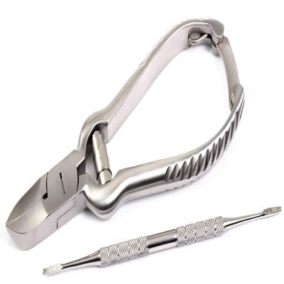 IMKRC - 2 Piece Chiropody Ingrown Toenail Clipper Nipper Podiatry Podiatrist Kit Autoclavable CE