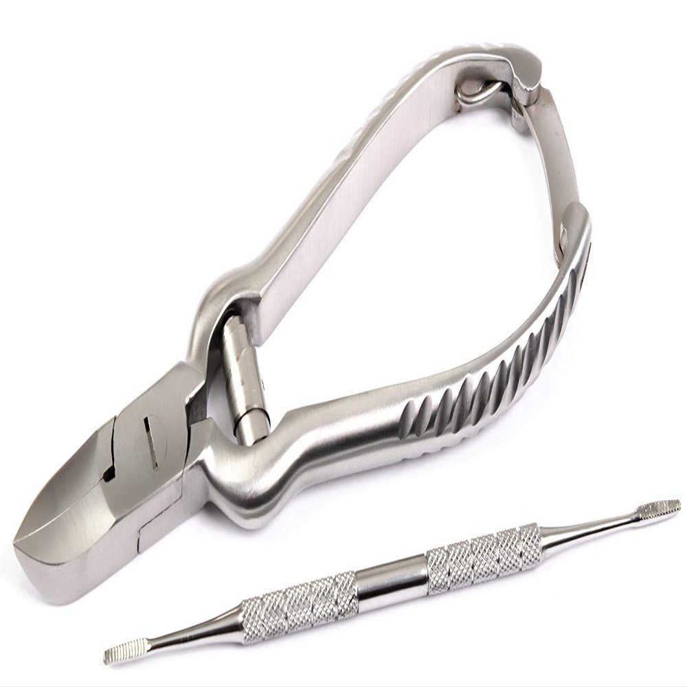 IMKRC - 2 Piece Chiropody Ingrown Toenail Clipper Nipper Podiatry Podiatrist Kit Autoclavable CE