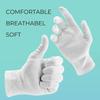 ANSMIO Cotton Gloves - 3 Pairs White, Moisturizing Night Gloves for Dry Hands, Size M view 3