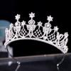 Familyhouse Wedding Tiara, Bridal Crown Tiara with Crystal Rhinestones for Wedding, Proms, Pageants, Princess Parties, Birthday Headdress Headwear view 4