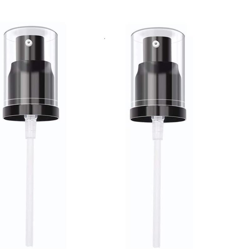 2PCS Replacement Press Cover Air Pump for Maybelline Fit Me Matte + Poreless Liquid Foundation Makeup Base (Black)