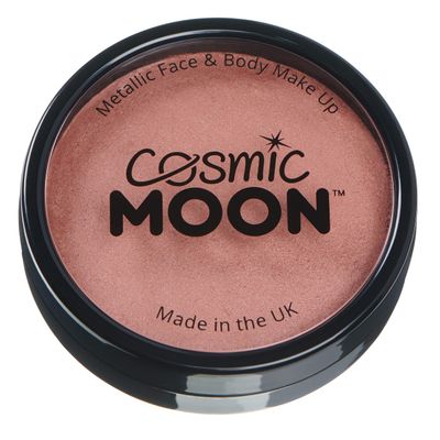 Cosmic Moon Metallic Pro Face & Body Paint Cake Pots Rose Gold - Professional Water Based Face Paint Makeup for Adults, Kids - 1.26oz