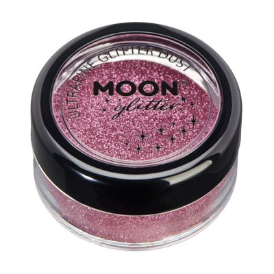 Classic Ultrafine Glitter Dust by Moon Glitter  100% Cosmetic Glitter for Face, Body, Nails, Hair and Lips - 5g - Pink