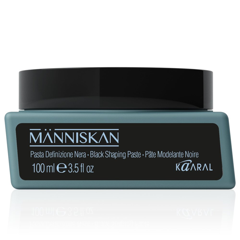 Kaaral Mnniskan Black Shaping Paste  High Hold Matte Hair & Texturizing Styling Paste with Black Carbon and UV Protection  Flexible Grooming Product for Soft, Natural Finish  3.5 fl oz (100 ml)