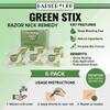 Styptic Sticks for Razor Nicks - 6 Pack (120 Green Stix) Stops Bleeding Shaving Accessories for Men & Women | Disposable, Sanitary, & Fragrance-Free | Ideal for Barbers, Salons, Travel or Personal view 2