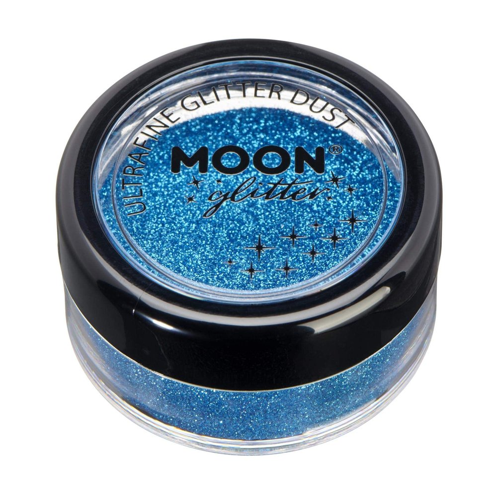 Classic Ultrafine Glitter Dust by Moon Glitter 100% Cosmetic Glitter for Face, Body, Nails, Hair and Lips - 5g - Blue