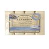A La Maison Traditional French Milled Shea Butter & Argan Oil Soap Set, 4 Bars (Fresh Sea Salt) view 1