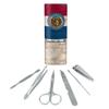 Rustic Missouri State Flag Distressed USA Stainless Steel Manicure Pedicure view 1