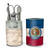 Rustic Missouri State Flag Distressed USA Stainless Steel Manicure Pedicure view 2