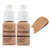 2 Pack PHOERA Foundation 105 Sand Makeup,Full Coverage Foundation for Women and Girls view 1