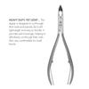 Ingrown Toenail Nippers in Leather Case  Professional Pedicure Tools  Podiatry Corner Cutters, Ethically Made in Solingen Germany with FINOX Surgical Stainless Steel, by GERMANIKURE  p184 view 3