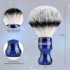 Anbbas Synthetic Badger Shaving Brush with Resin Handle,Nylon Bristles Hair Lathering Foam Brush for Men Travel Professional Wet Shaving(Blue,24 mm Knot) view 3