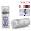 Anbbas Synthetic Badger Shaving Brush with Resin Handle,Nylon Bristles Hair Lathering Foam Brush for Men Travel Professional Wet Shaving(Blue,24 mm Knot) view 4
