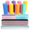 FANDAMEI Nail Files and Buffers, 20PCS Nail File Kit. Rectangular Nail Buffer Block & 100/180 Grit 7 Way Nail File & Polishing Buffer. Nail Prep Kit. Professional Manicure Nail Tools view 1