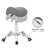 Antlu Saddle Stool Rolling Chair for Office Massage Salon Kitchen Spa Drafting,Adjustable Hydraulic with Wheels (Grey) view 3