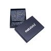 3Pcs EyeBrow Tweezers set With Straight, Slanted, Pointed Tweezers in Black Color on Silver Heart painted in Silver black texture Pouch view 2