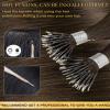 Hetto Nano Hair Extensions Human Hair Dark Brown 22 Inch Nano Ring Hair Extensions Pre Bonded 50 Strands 50g view 2